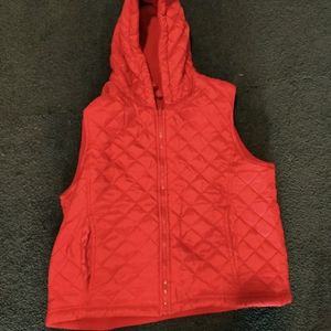 Red waterproof vest
